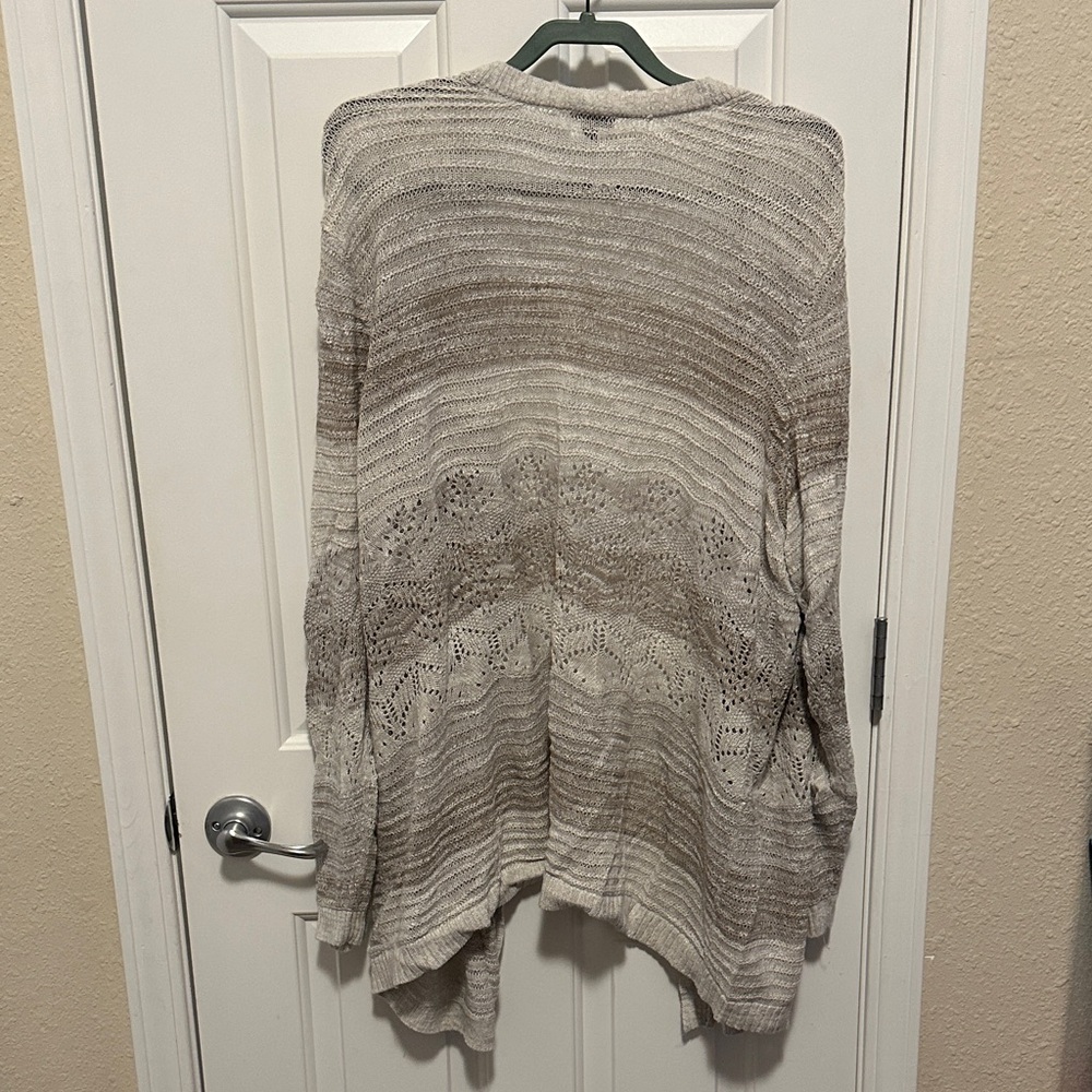 Torrid Beige Open-Front Cardigan - Picture 5 of 5